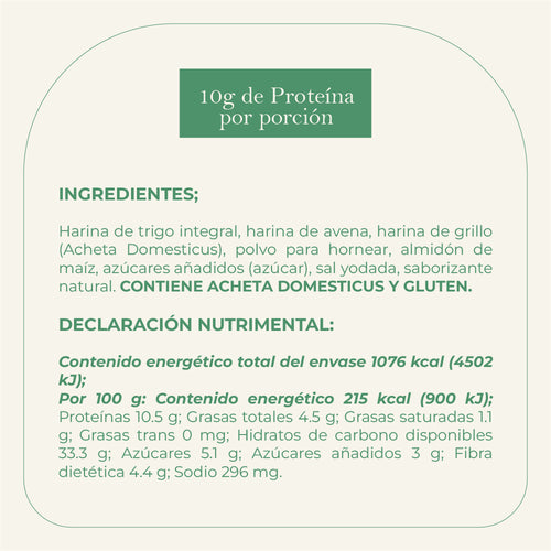 Caja Completa Hop Cakes Achetina (6 Bolsas) – Harina con Proteína de Grillo + Envío Gratis